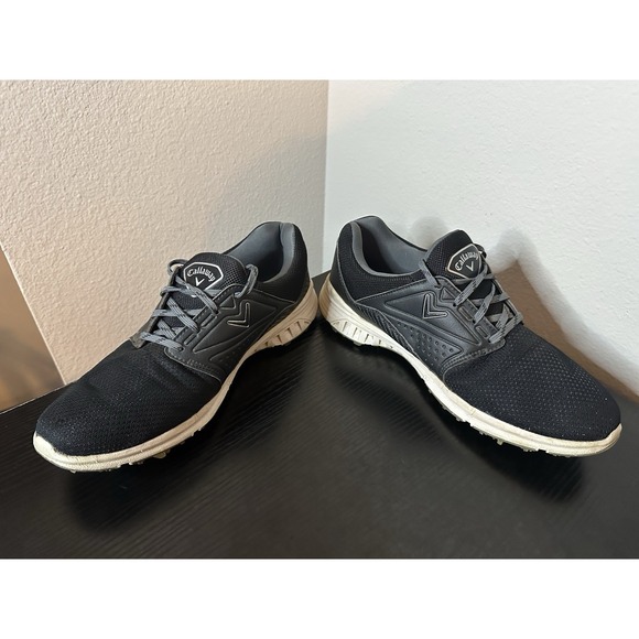 Callaway Imperial CG123BK Golf Shoes Mens 8.5 D Fabric Mesh Black/Gray - Picture 4 of 8